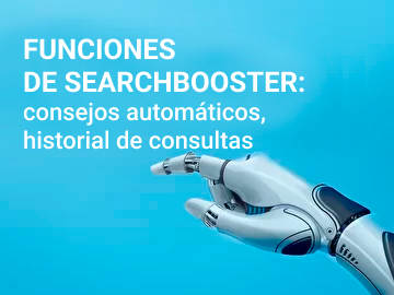 Funciones de SearchBooster: consejos automáticos, historial de consultas